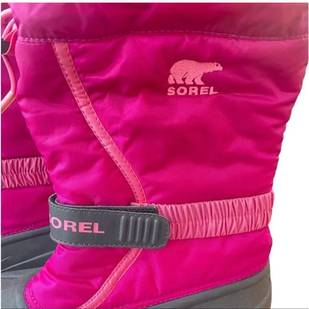 Sorel Big Kids Size 4 Flurry Boots Blooming Pink Winter Snow Waterproof Thermal